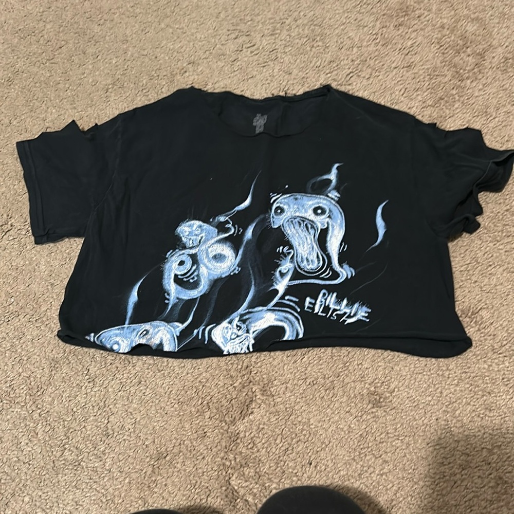 Billie Eilish cropped tee